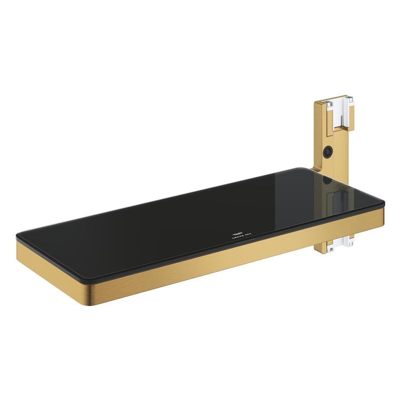 Casa si Gradina - Sanitare - Cazi si cabine de dus - Coloane si seturi de dus - Raft sistem dus Grohe 101677GN00, SPA Aqua Pure, 231 x 91 mm, metal/acril, mat, auriu - Infinity.ro
