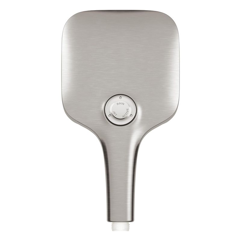 Casa si Gradina - Sanitare - Cazi si cabine de dus - Coloane si seturi de dus - Para de dus Grohe 26582DC0, SmartActive Cube, 1/2'', 3 functii, 130 mm, mat, otel - Infinity.ro