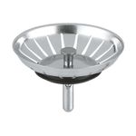 Casa si Gradina - Sanitare - Chiuveta bucatarie si accesorii - Accesorii chiuvete - Sita ventil chiuveta bucatarie Grohe 42580SD0, universala, crom - Infinity.ro