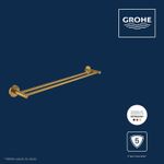 Casa si Gradina - Sanitare - Suporturi si accesorii baie - Suporturi baie - Bara prosop dubla Grohe 41203GN0, Start, 600 mm, meta, mat, auriu - Infinity.ro