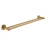 Casa si Gradina - Sanitare - Suporturi si accesorii baie - Suporturi baie - Bara prosop dubla Grohe 41203GN0, Start, 600 mm, meta, mat, auriu - Infinity.ro