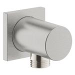 Casa si Gradina - Sanitare - Suporturi si accesorii baie - Suporturi baie - Cot iesire Grohe 27076DC0, Rainshower, 1/2'' x 1/2'', mat, otel satinat - Infinity.ro