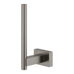 Casa si Gradina - Sanitare - Suporturi si accesorii baie - Suporturi baie - Suport hartie igienica Grohe 40623AL1, Essentials Cube, fixare ascunsa, mat, grafit - Infinity.ro