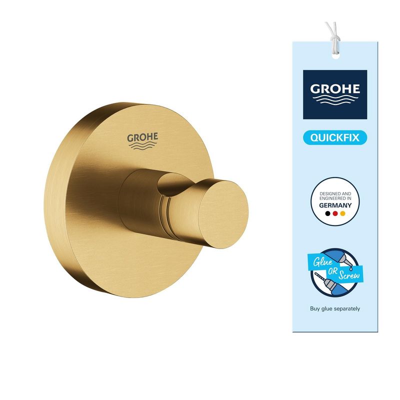 Casa si Gradina - Sanitare - Suporturi si accesorii baie - Suporturi baie - Agatatoare Grohe 41173GN0, Start, aparenta, metal, mat, auriu - Infinity.ro