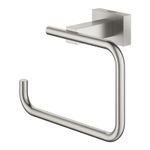 Casa si Gradina - Sanitare - Suporturi si accesorii baie - Suporturi baie - Suport hartie igienica Grohe 40507DC1, Essentials Cube, pe perete, metal, mat, otel satinat - Infinity.ro