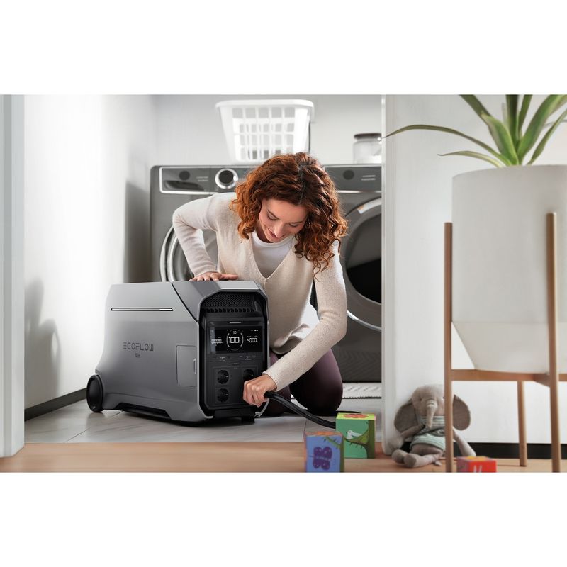 Casa si Gradina - Electrice - Panouri solare si accesorii - Accesorii panouri solare - Statie de incarcare portabila EcoFlow Delta 3 Pro, 4096Wh, 4000W, argintiu - Infinity.ro