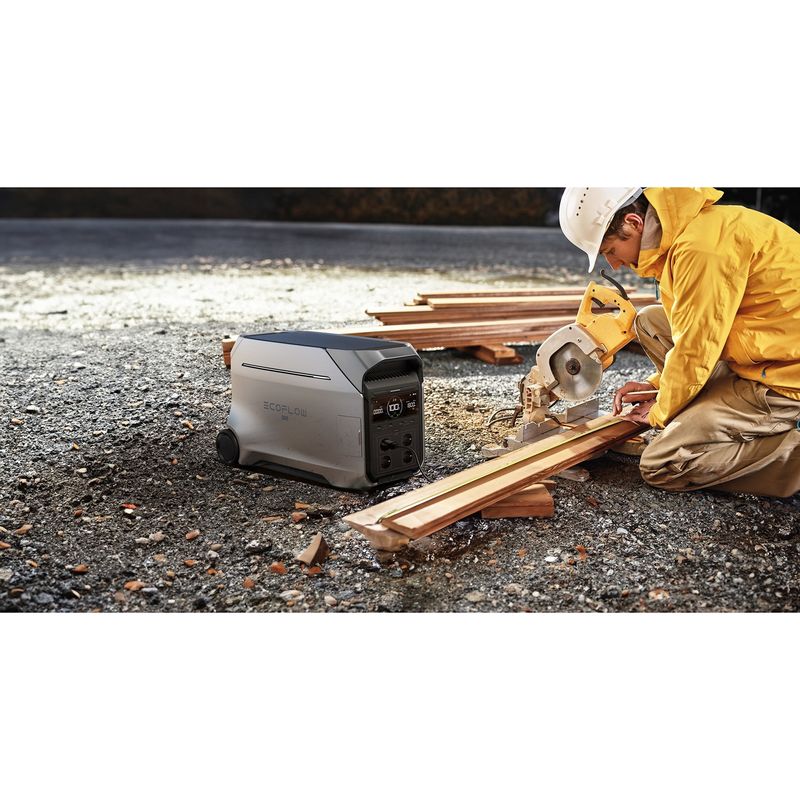 Casa si Gradina - Electrice - Panouri solare si accesorii - Accesorii panouri solare - Statie de incarcare portabila EcoFlow Delta 3 Pro, 4096Wh, 4000W, argintiu - Infinity.ro
