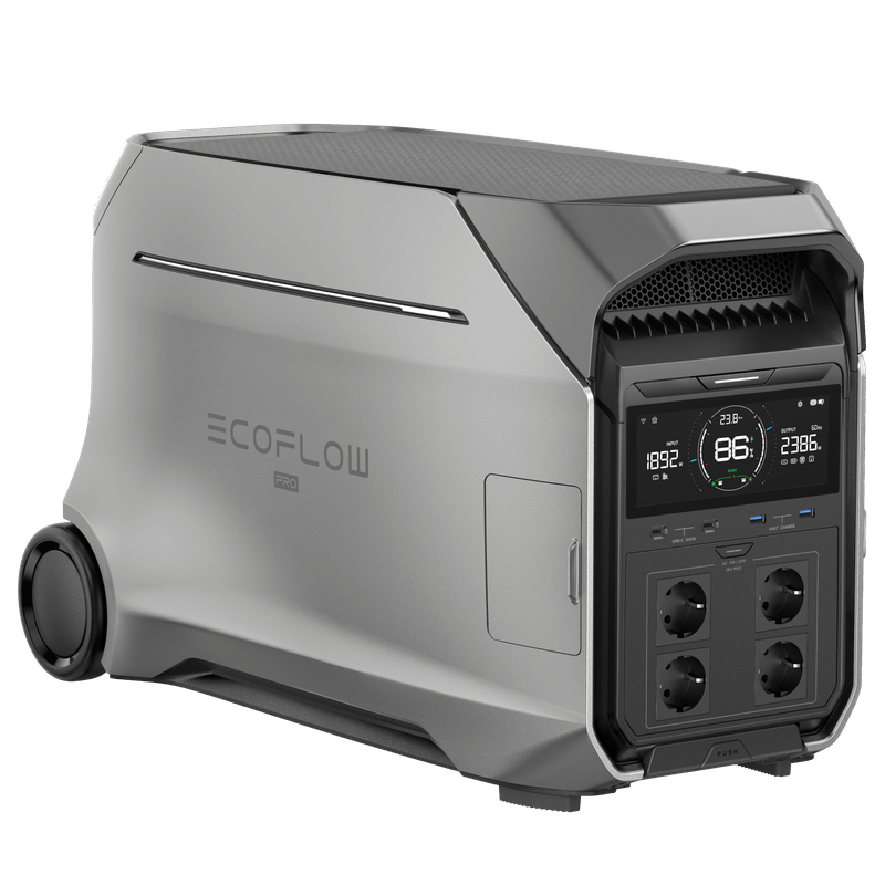 Casa si Gradina - Electrice - Panouri solare si accesorii - Accesorii panouri solare - Statie de incarcare portabila EcoFlow Delta 3 Pro, 4096Wh, 4000W, argintiu - Infinity.ro