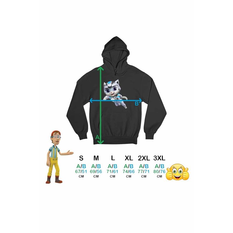 Fashion, accesorii si bijuterii - Barbati - Imbracaminte - Hanorace barbati - Hanorac Barbati Paw Patrol Cat Pack Rory Patrula Catelusilor, negru, marime XL - Infinity.ro