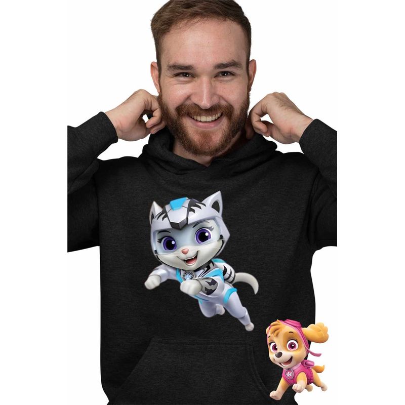 Fashion, accesorii si bijuterii - Barbati - Imbracaminte - Hanorace barbati - Hanorac Barbati Paw Patrol Cat Pack Rory Patrula Catelusilor, negru, marime XL - Infinity.ro