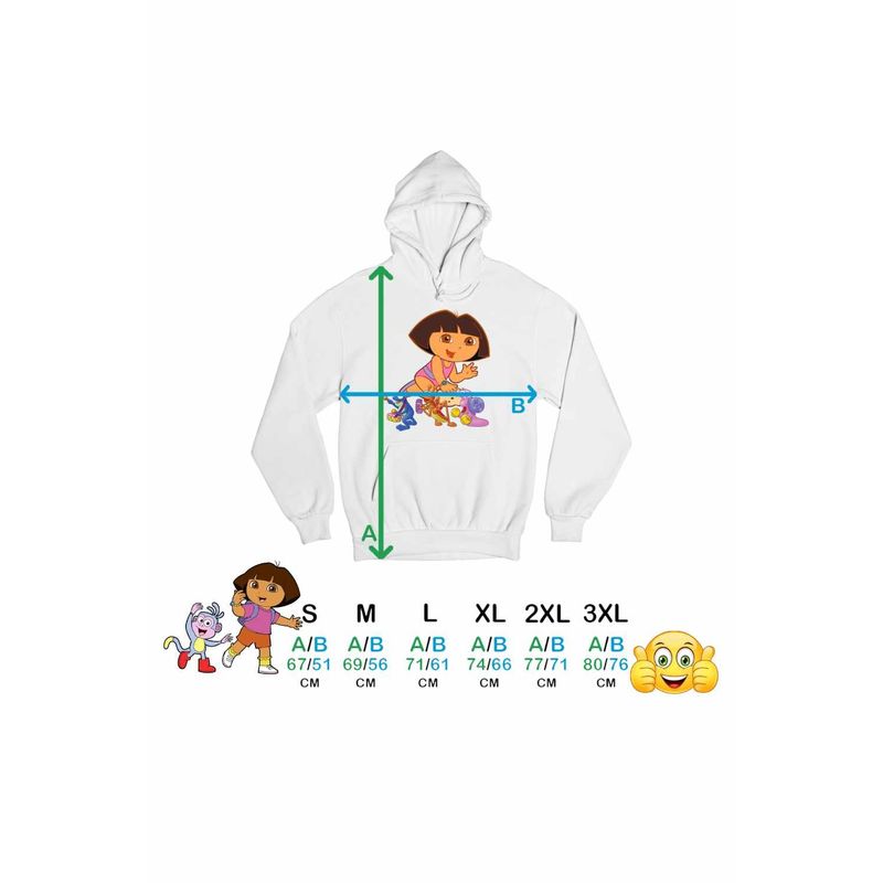 Fashion, accesorii si bijuterii - Barbati - Imbracaminte - Hanorace barbati - Hanorac Barbati Dora Explorer Broscuta Greier Melc Nisip, alb, marime L - Infinity.ro