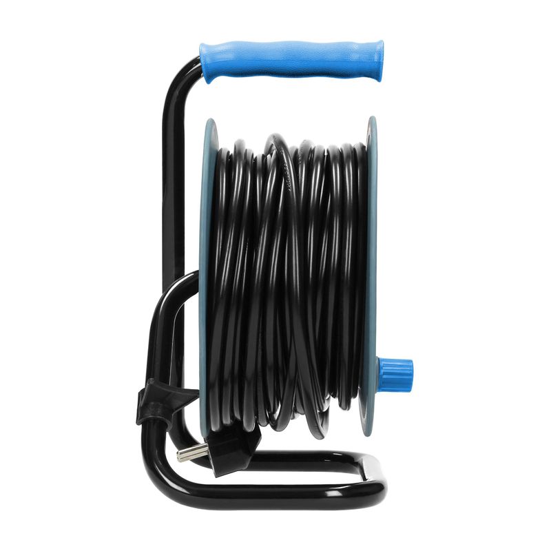 Casa si Gradina - Electrice - Accesorii electrice - Prelungitoare, triple, fise - Prelungitor mini cu tambur ORNO OR-AE-1339/T(GS), 15m, 4 prize, 2300W, Turcoaz - Infinity.ro