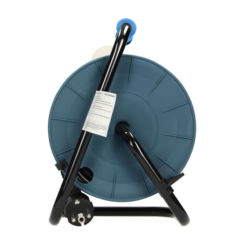Casa si Gradina - Electrice - Accesorii electrice - Prelungitoare, triple, fise - Prelungitor mini cu tambur ORNO OR-AE-1339/T(GS), 15m, 4 prize, 2300W, Turcoaz - Infinity.ro