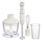 Electronice si Electrocasnice - Electrocasnice bucatarie - Mixere, tocatoare & roboti de bucatarie - Mixere - Mixer vertical Fram FHBL-RAC1200CR, 1200 W, cu accesorii, Crem - Infinity.ro