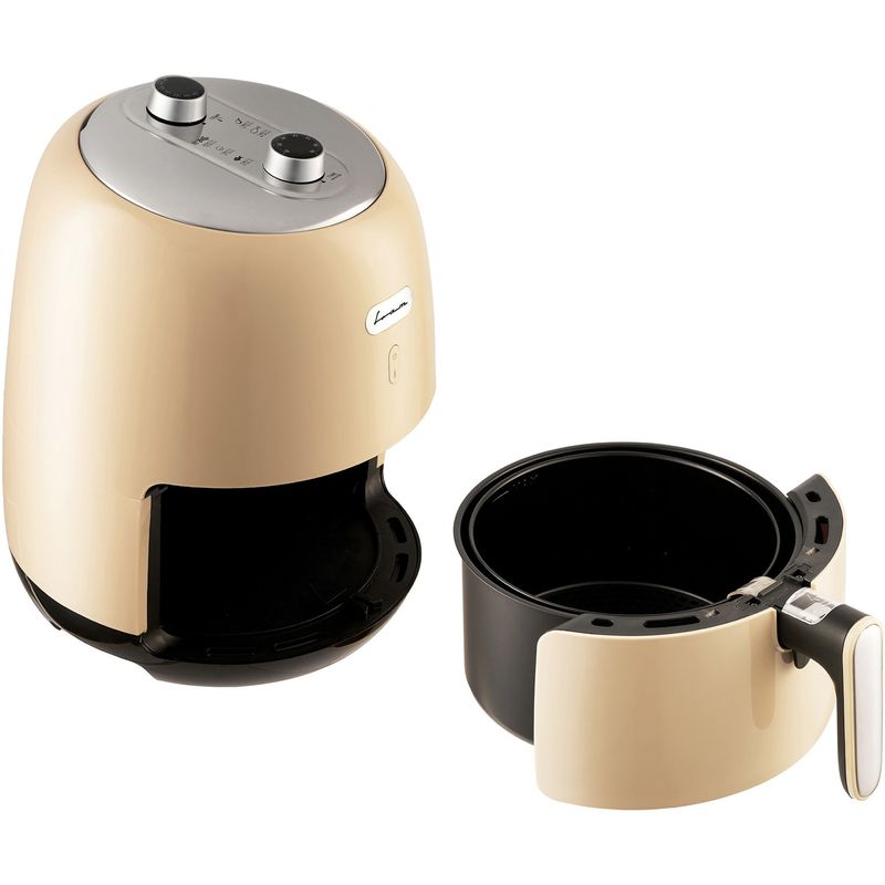 Electronice si Electrocasnice - Electrocasnice bucatarie - Aparate de gatit & desert - Friteuze - Friteuza cu aer cald FRAM Airfryer FAF-1500CR, 1500W, 3.2L, crem - Infinity.ro