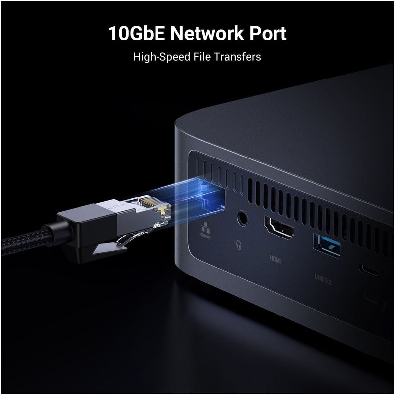 PC, gaming si accesorii - Retelistica - Network Attached Storage - NAS - NAS UGREEN NASync DXP480T Plus, procesor Intel i5 1235U, 8GB DDR5, 4x M.2 NVMe - Infinity.ro
