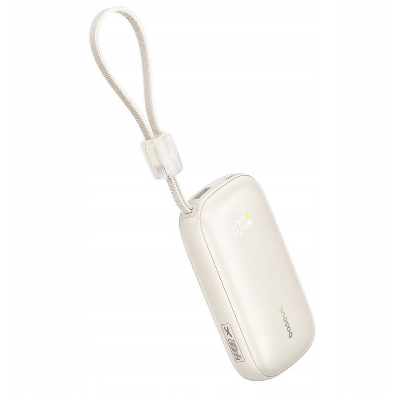 Laptop, Telefoane si Tablete - Telefoane mobile si accesorii - Accesorii Telefoane - Baterii externe - Baterie externa Baseus EnerFill FC21 Qpow 3 Ultra (E0027L01), 10000mAh, 22.5W, Natural Titanum - Infinity.ro