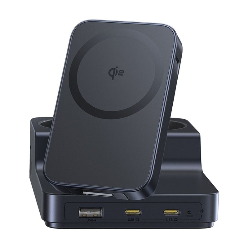 Laptop, Telefoane si Tablete - Telefoane mobile si accesorii - Accesorii Telefoane - Incarcatoare telefoane - Statie de alimentare Baseus Nomos ND11, Magnetic Wireless, 67W, E00078801123-00, Cosmic Black - Infinity.ro