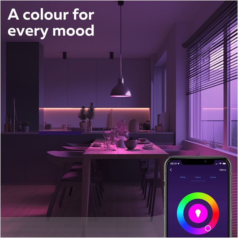 Casa si Gradina - Corpuri si surse de iluminat - Plafoniere, aplice si spoturi - Plafoniera LED RGB inteligenta Calex, 3 spoturi, Wi-Fi, 4.9W, 345 lm, 27cm, Negru Mat - Infinity.ro