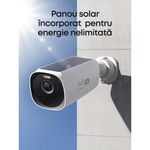 Casa si Gradina - Electrice - Smart Home - Camere de supraveghere - Sistem de supraveghere video eufy eufyCam 3 S330, 4K Ultra HD, incarcare solara, Homebase 3 + 3 camere video - Infinity.ro