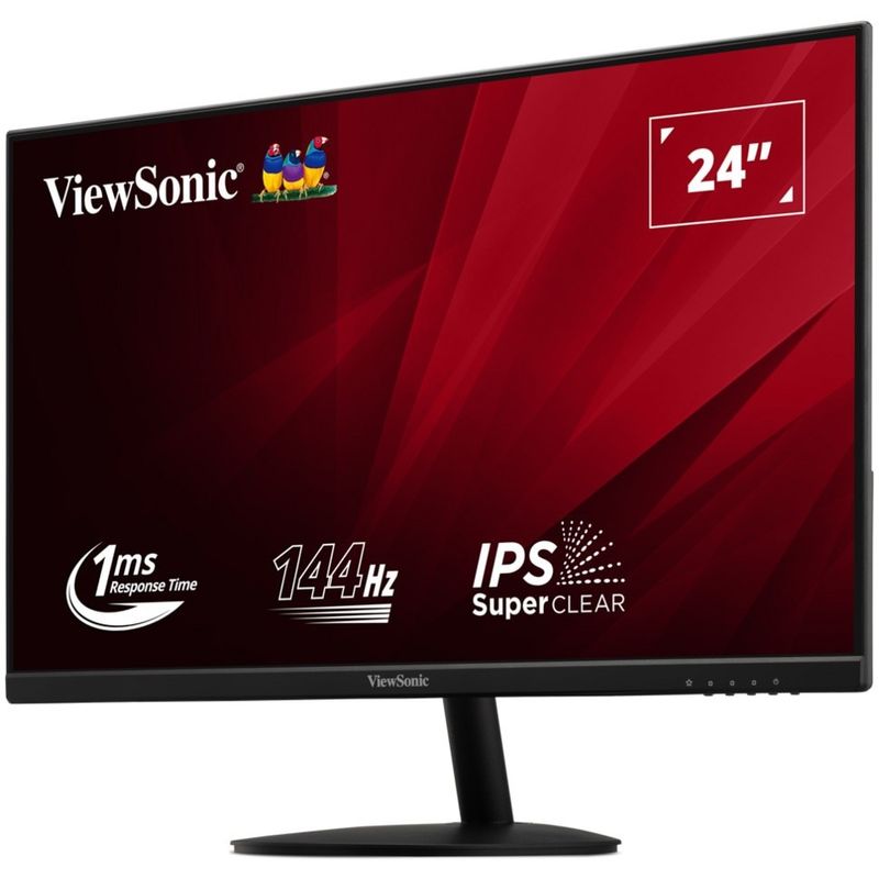 PC, gaming si accesorii - Desktop PC & monitoare - Monitoare - Monitor ViewSonic VA24E2-H, 24", FHD, IPS, 144Hz, Negru - Infinity.ro