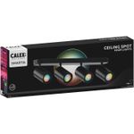 Casa si Gradina - Corpuri si surse de iluminat - Plafoniere, aplice si spoturi - Plafoniera LED RGB inteligenta Calex cu 4 spoturi, Wi-Fi, 4.9W, 345 lm, Negru Mat - Infinity.ro