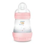 Jucarii, Copii si Bebe - Hrana si alaptare - Biberoane, suzete si accesorii hranire - Biberoane, tetine si accesorii - Biberon anticolici MAM Perfect Start Sealife, 160 ml, tetina silicon, Roz - Infinity.ro