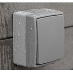 Casa si Gradina - Electrice - Distributie electrica si comanda - Intrerupatoare - Intrerupator simplu ORNO AQUATIC PRO OR-OE-7400/GR, 230V, 10A, IP55, Gri/Grafit - Infinity.ro