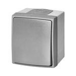 Casa si Gradina - Electrice - Distributie electrica si comanda - Intrerupatoare - Intrerupator simplu ORNO AQUATIC PRO OR-OE-7400/GR, 230V, 10A, IP55, Gri/Grafit - Infinity.ro