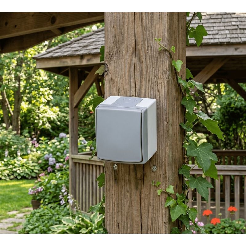 Casa si Gradina - Electrice - Distributie electrica si comanda - Intrerupatoare - Intrerupator simplu ORNO AQUATIC PRO OR-OE-7400/GR, 230V, 10A, IP55, Gri/Grafit - Infinity.ro