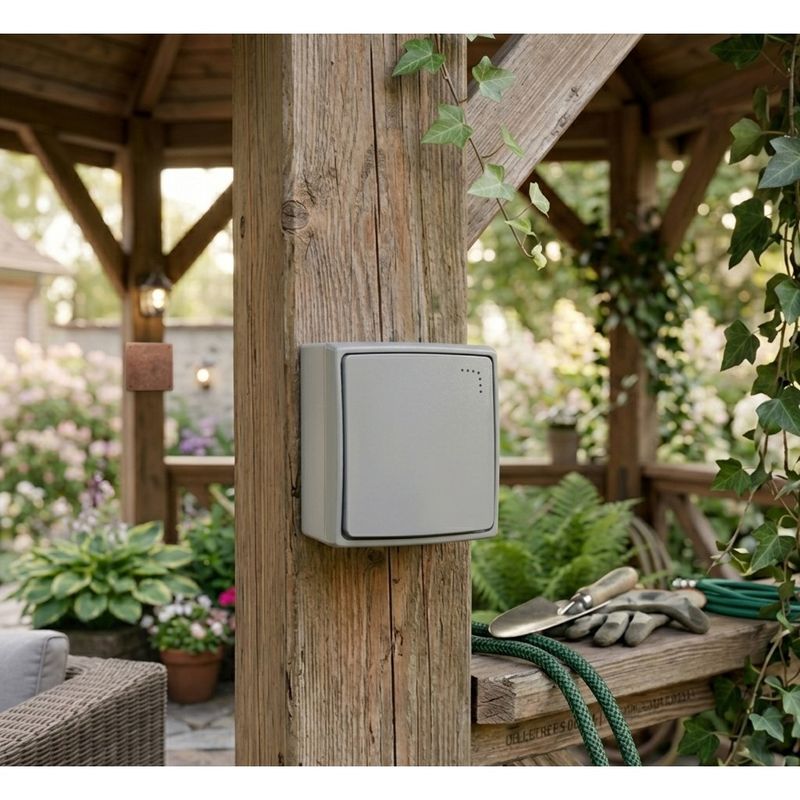 Casa si Gradina - Electrice - Distributie electrica si comanda - Intrerupatoare - Intrerupator simplu LED ORNO AQUATIC PRO OR-OE-7400/P/GR, 10A, IP55, montaj aparent, gri/grafit - Infinity.ro