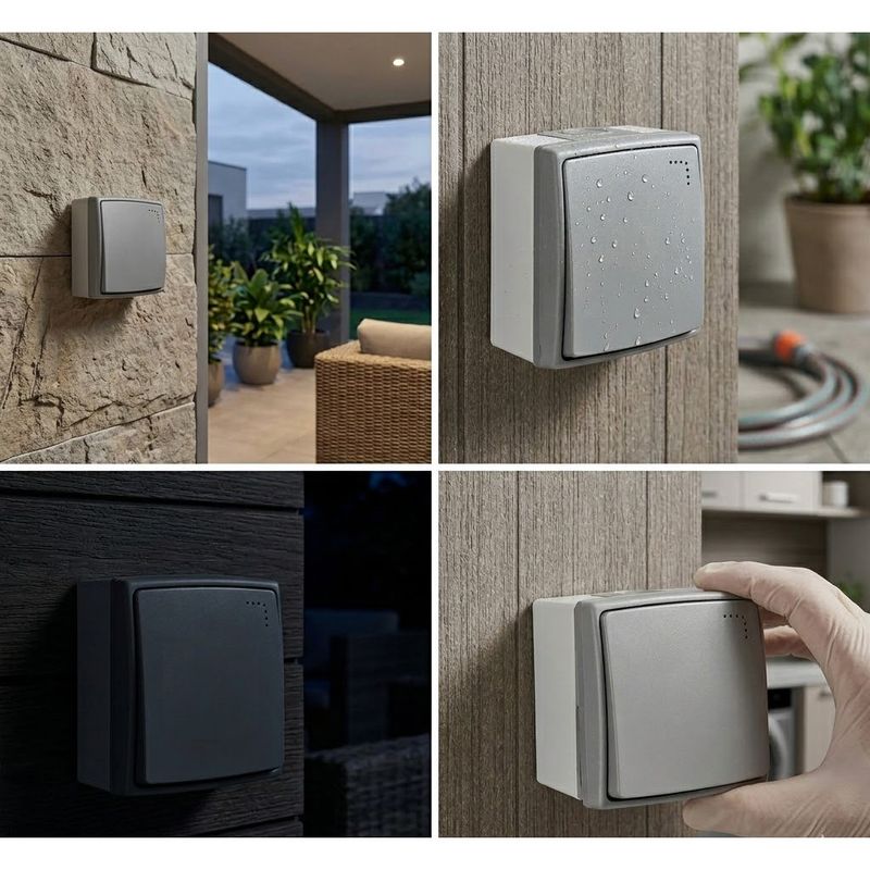 Casa si Gradina - Electrice - Distributie electrica si comanda - Intrerupatoare - Intrerupator simplu LED ORNO AQUATIC PRO OR-OE-7400/P/GR, 10A, IP55, montaj aparent, gri/grafit - Infinity.ro