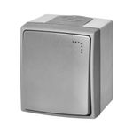 Casa si Gradina - Electrice - Distributie electrica si comanda - Intrerupatoare - Intrerupator simplu LED ORNO AQUATIC PRO OR-OE-7400/P/GR, 10A, IP55, montaj aparent, gri/grafit - Infinity.ro