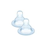 Jucarii, Copii si Bebe - Hrana si alaptare - Biberoane, suzete si accesorii hranire - Biberoane, tetine si accesorii - Tetina silicon MAM SkinSoft Marimea X, flux extra rapid, 6 luni+, 2 buc, incolor - Infinity.ro