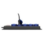 Casa si Gradina - Electrice - Accesorii electrice - Prelungitoare, triple, fise - Prelungitor electric ORNO OR-AE-13298(GS)/3M, 5 prize, 3680W, 3m, IP44, Negru/Albastru - Infinity.ro