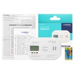 Casa si Gradina - Electrice - Smart Home - Centrale si module smart home - Detector de Monoxid de Carbon ORNO OR-DC-638, Ecran LCD, Baterii 2xAA, 85dB, Alb - Infinity.ro