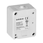 Casa si Gradina - Electrice - Distributie electrica si comanda - Intrerupatoare - Intrerupator dublu ORNO AQUATIC MINI OR-OE-7301/WB, 230V, 10A, IP54, montaj aparent, alb/negru - Infinity.ro