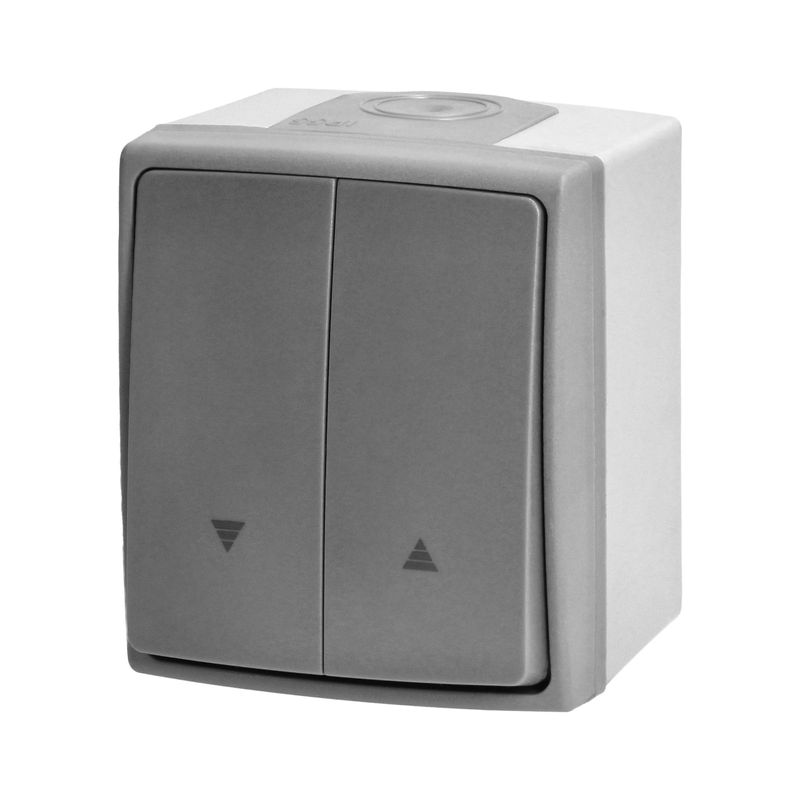 Casa si Gradina - Electrice - Distributie electrica si comanda - Intrerupatoare - Intrerupator Jaluzele ORNO AQUATIC PRO OR-OE-7408/GR, 230V, 10A, IP55, Montaj Aparent, Gri/Grafit - Infinity.ro