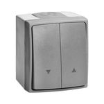 Casa si Gradina - Electrice - Distributie electrica si comanda - Intrerupatoare - Intrerupator Jaluzele ORNO AQUATIC PRO OR-OE-7408/GR, 230V, 10A, IP55, Montaj Aparent, Gri/Grafit - Infinity.ro