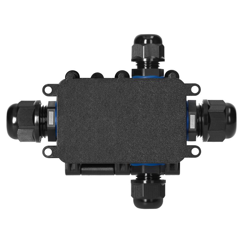 Casa si Gradina - Electrice - Accesorii electrice - Accesorii prize si intrerupatoare - Doza derivatie ORNO OR-JB-13815/4X, 4 intrari, IP68, neagra - Infinity.ro