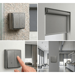 Casa si Gradina - Electrice - Distributie electrica si comanda - Intrerupatoare - Intrerupator Jaluzele ORNO AQUATIC PRO OR-OE-7408/GR, 230V, 10A, IP55, Montaj Aparent, Gri/Grafit - Infinity.ro
