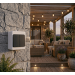 Casa si Gradina - Electrice - Distributie electrica si comanda - Intrerupatoare - Intrerupator dublu ORNO AQUATIC MINI OR-OE-7301/WB, 230V, 10A, IP54, montaj aparent, alb/negru - Infinity.ro