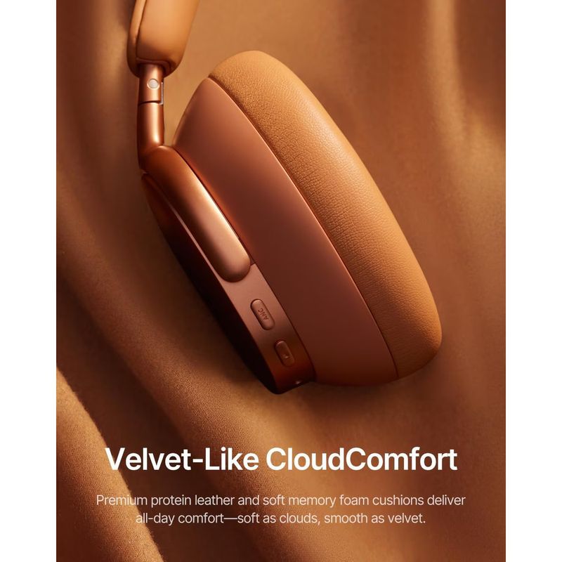 TV, Audio-Video si Foto - Portabile audio - Casti audio - Casti Wireless Over-Ear Baseus Inspire XH1, ANC, Bluetooth 6.1, autonomie 100h, Sunset Coral - Infinity.ro