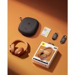TV, Audio-Video si Foto - Portabile audio - Casti audio - Casti Wireless Over-Ear Baseus Inspire XH1, ANC, Bluetooth 6.1, autonomie 100h, Sunset Coral - Infinity.ro