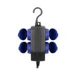 Casa si Gradina - Electrice - Accesorii electrice - Prelungitoare, triple, fise - Prelungitor electric ORNO OR-AE-13299(GS)/5M, 4 prize, 5m, IP44, Negru/Albastru - Infinity.ro