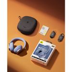 TV, Audio-Video si Foto - Portabile audio - Casti audio - Casti Wireless Over-Ear Baseus Inspire XH1, ANC, Bluetooth 6.1, Autonomie 100h, Twilight Blue - Infinity.ro