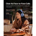 TV, Audio-Video si Foto - Portabile audio - Casti audio - Casti Wireless Over-Ear Baseus Inspire XH1, ANC, Bluetooth 6.1, Autonomie 100h, Twilight Blue - Infinity.ro