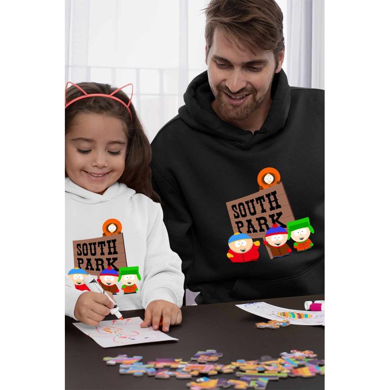 Fashion, accesorii si bijuterii - Barbati - Imbracaminte - Hanorace barbati - Hanorac Barbati South Park Aventuri Urbane, negru, marime S - Infinity.ro