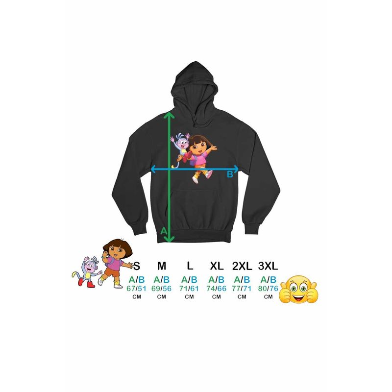 Fashion, accesorii si bijuterii - Barbati - Imbracaminte - Hanorace barbati - Hanorac Barbati Dora Explorer Maimuta Aventuri, negru, marime S - Infinity.ro
