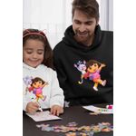 Fashion, accesorii si bijuterii - Barbati - Imbracaminte - Hanorace barbati - Hanorac Barbati Dora Explorer Maimuta Aventuri, negru, marime S - Infinity.ro